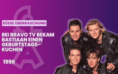 Geburtstagskuchen für Bastiaan Ragas: süße Überraschung von Heike Makatsch am 30.06.1996!