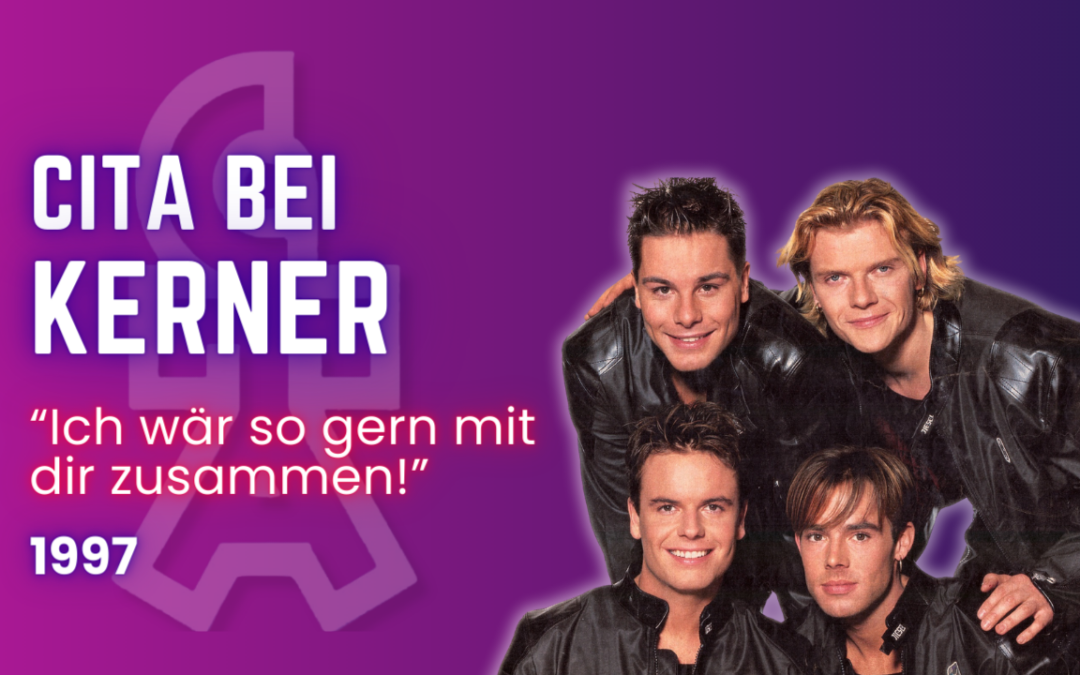 Talkshow Kerner mit CITA 1997: Ich wär so gern mit dir zusammen!