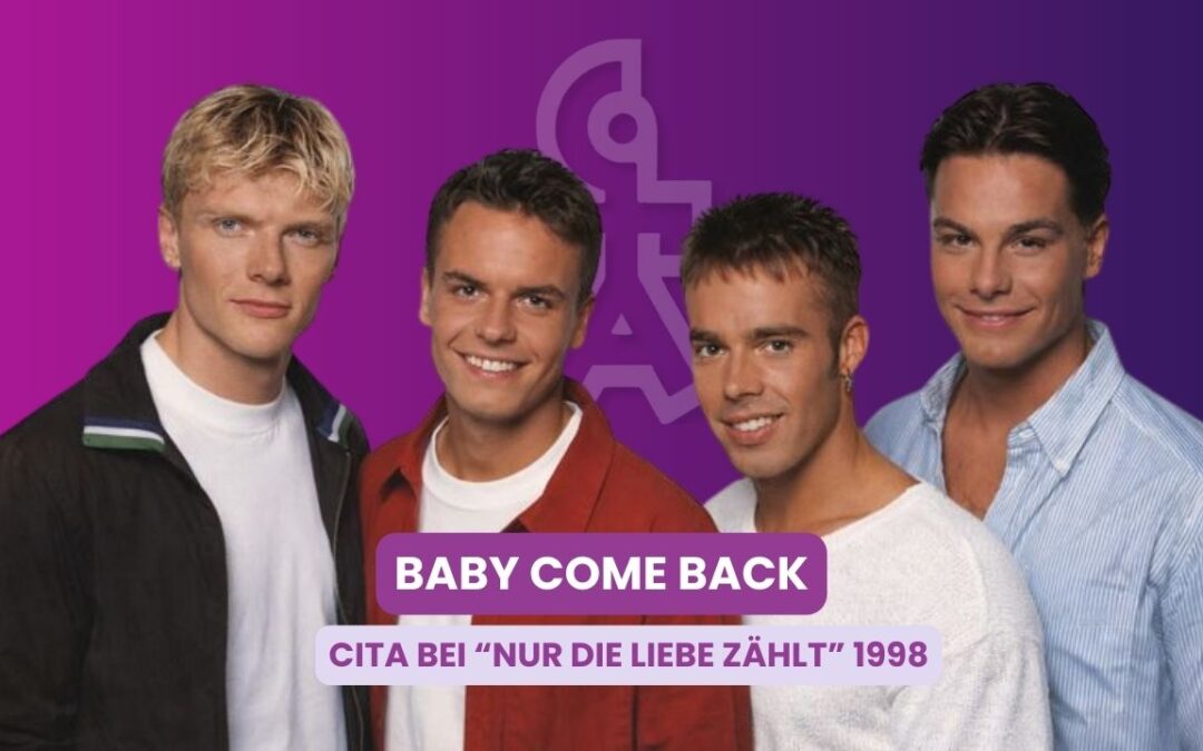 Nur die Liebe zählt 1998: CITA mit Baby come back