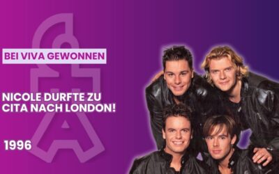 Nicole gewann ein traumhaftes Meet and Greet mit CITA in London 1996!