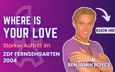 Fernsehgarten 2004: Benjamin Boyce begeistert Andrea Kiewel!