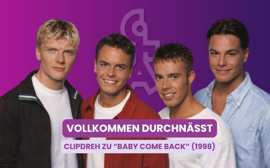 Vollkommen durchnässt: CITA beim Clipdreh zu Baby come back!