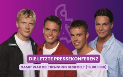 Pressekonferenz am 16.08.1998 – ab da war die Trennung amtlich!
