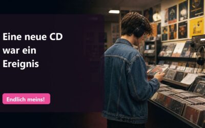 Eine neue CD war in den 90ern ein Ereignis!
